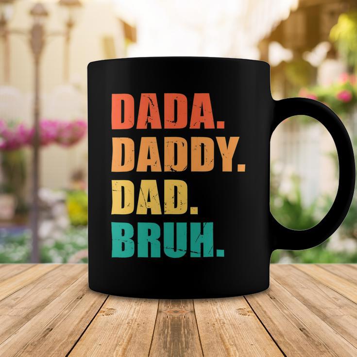 Vintage Retro Fathers Day Outfit Dada Daddy Dad Bruh 8 Shirt Coffee Mug Funny Gifts