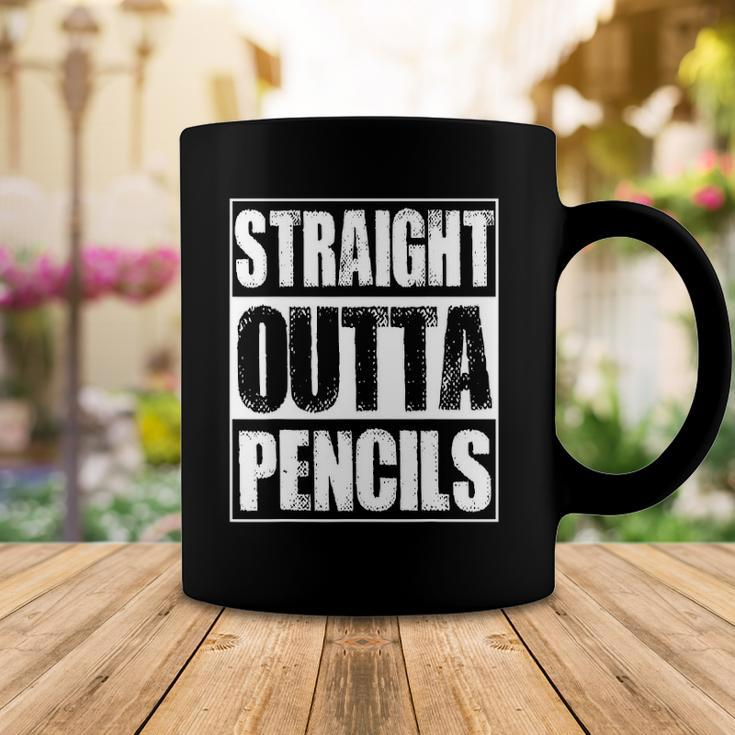 Vintage Straight Outta Pencils Gift Coffee Mug Unique Gifts