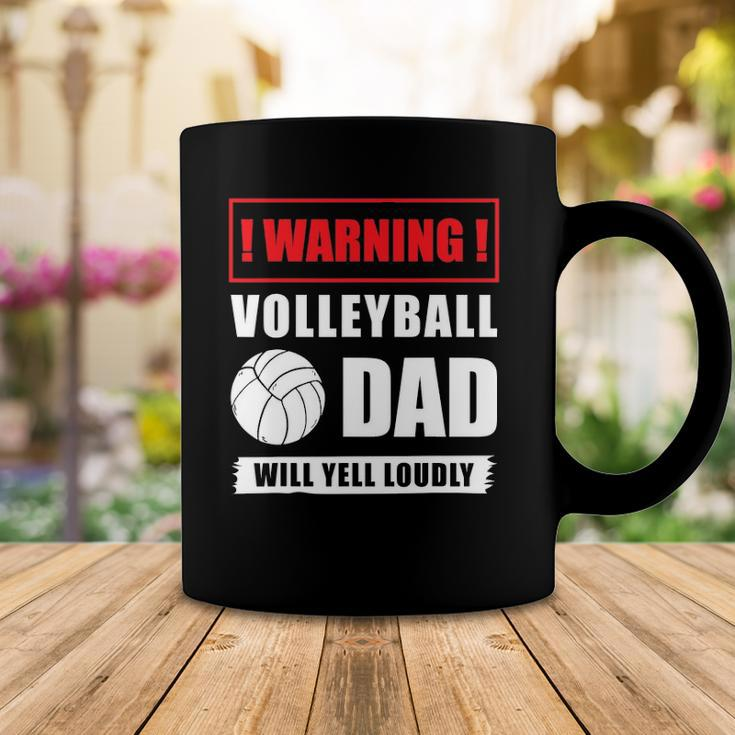 Warning Volleyball Dad Will Yell Loudly Volleyball-Player Coffee Mug Unique Gifts