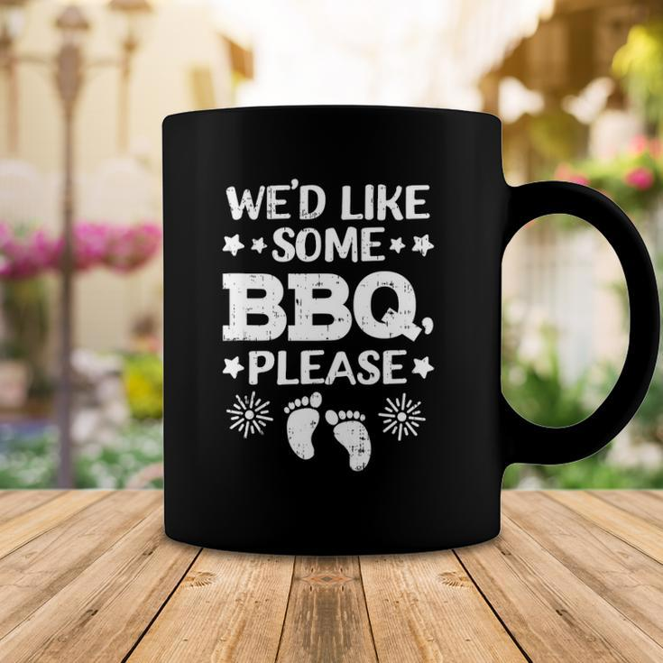 Wed Like Some Bbq Baby 4Th Of July Pregnancy Announcement Coffee Mug Unique Gifts