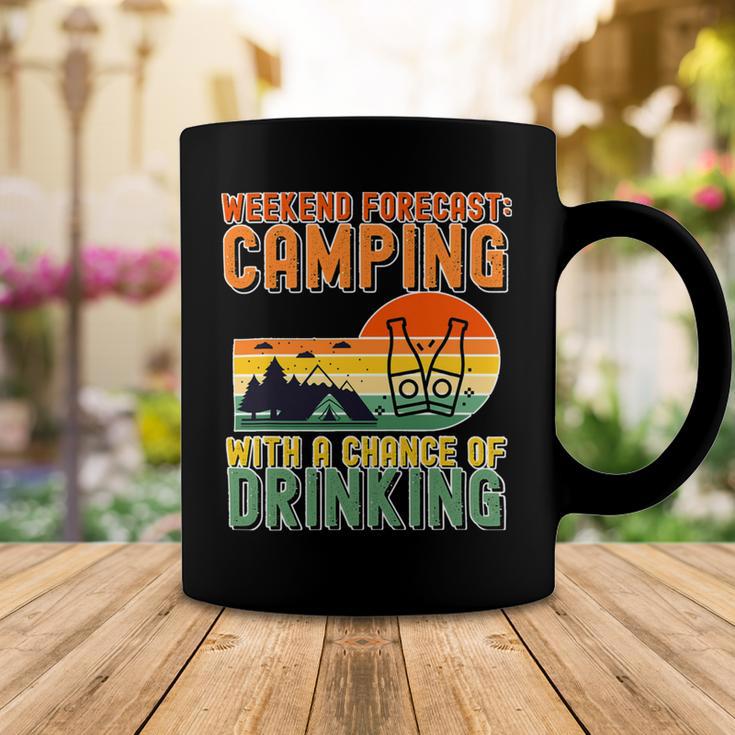 Weekend Forecast Camping With A Chance 19 Shirt Coffee Mug Funny Gifts