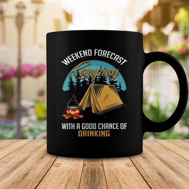 Weekend Forecast Camping With A Good 15 Shirt Coffee Mug Funny Gifts