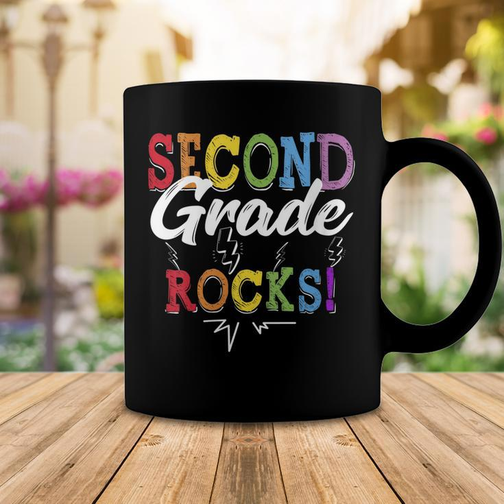 Womens Cute Second Grade Rocks Team 2Nd Grade Teacher Student Kids Coffee Mug Funny Gifts