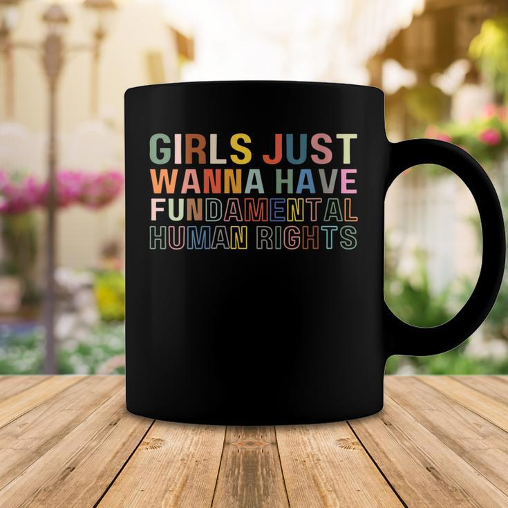 Womens Girls Just Wanna Have Fundamental Rights Feminism Womens Coffee Mug Unique Gifts