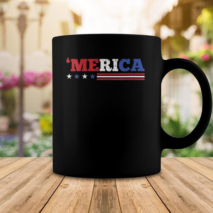 Womens Merica 4Th Of July Independence Day Patriotic American V-Neck Coffee Mug Unique Gifts