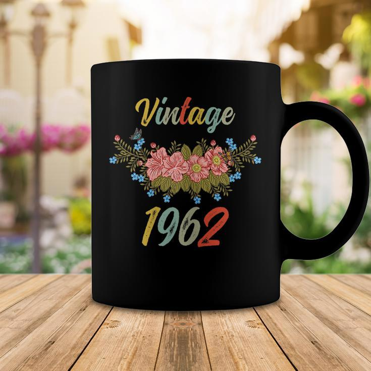 Womens Vintage 1962 Floral 60Th Birthday Coffee Mug Funny Gifts