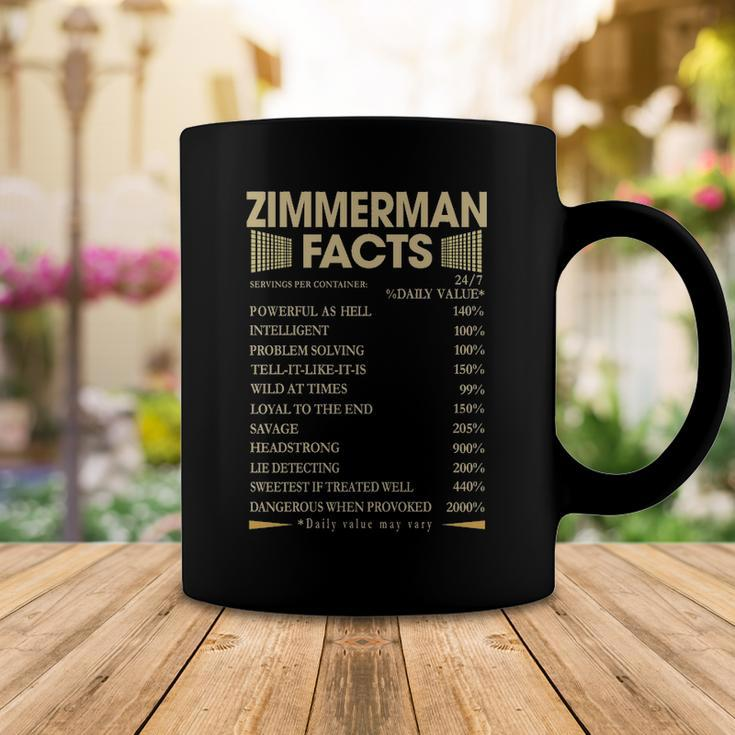 Zimmerman Name Gift Zimmerman Facts Coffee Mug Funny Gifts