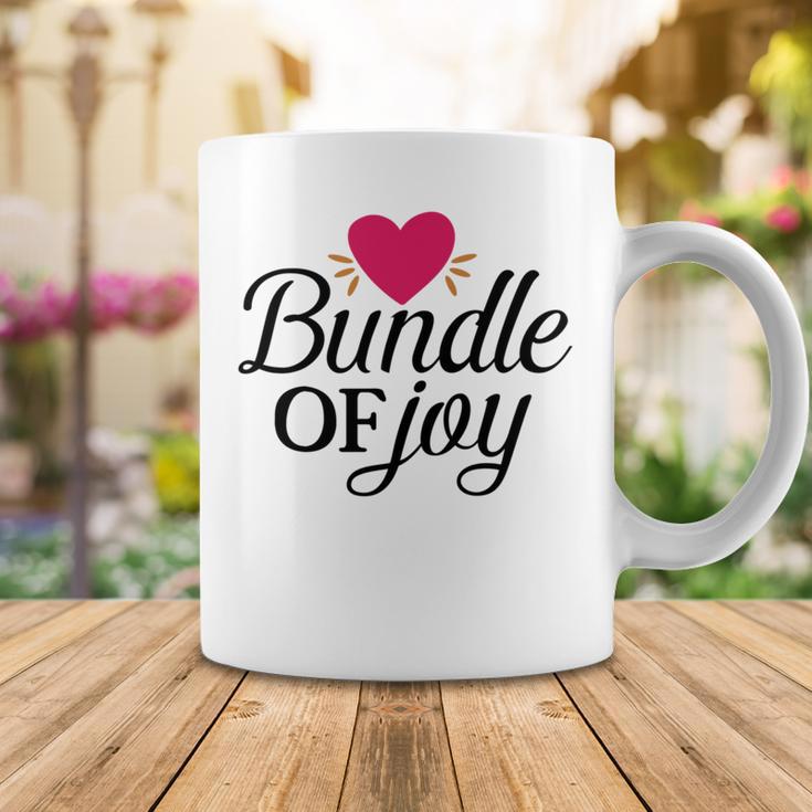 Baby Shower Text Design Bundle Of Joy Heart Coffee Mug Funny Gifts