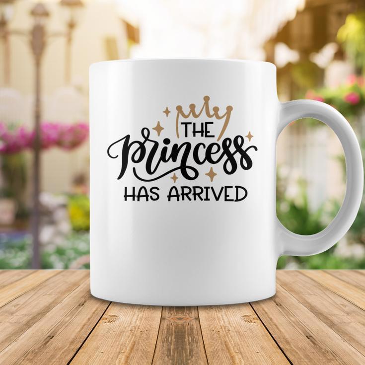 Baby Shower Text Design The Princess Has Arrived Coffee Mug Funny Gifts