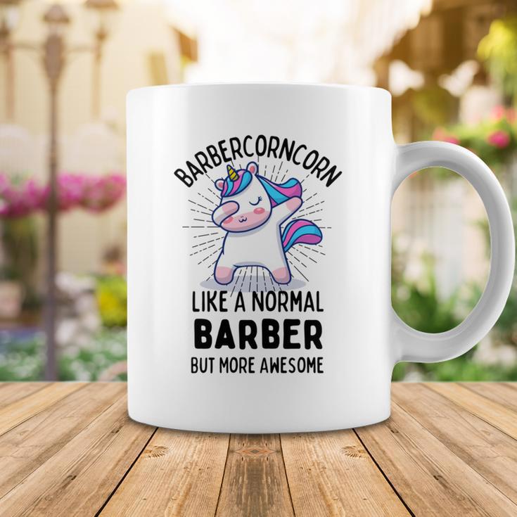 Barbercorn Funny Unicorn Dabbing Gift Like A Normal Barber But More Awesome Coffee Mug Funny Gifts