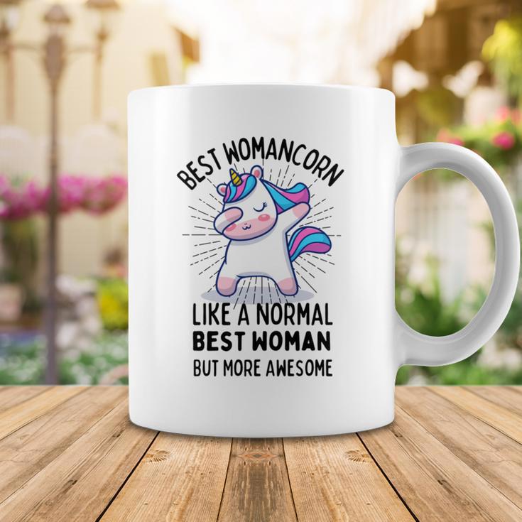 Best Womancorn Funny Unicorn Dabbing Gift Like A Normal Best Woman But More Awesome Coffee Mug Funny Gifts