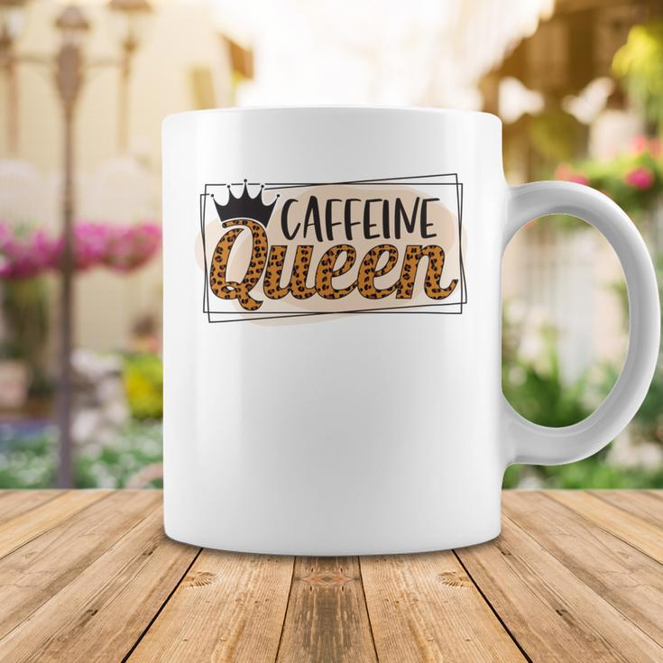 Caffeine Queen Graphic Shirt Design Coffee Mug Funny Gifts