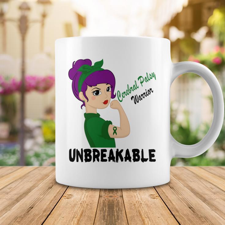 Cerebral Palsy Warrior Strong Women Green Ribbon Cerebral Palsy Cerebral Palsy Awareness Coffee Mug Funny Gifts