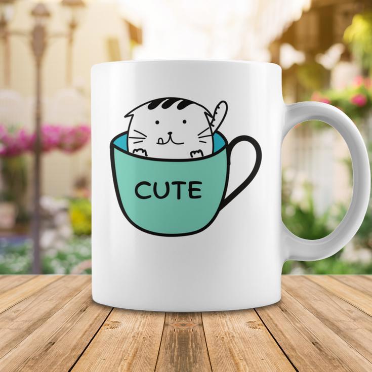 Cute Cat In Mug Coffee Mug Funny Gifts