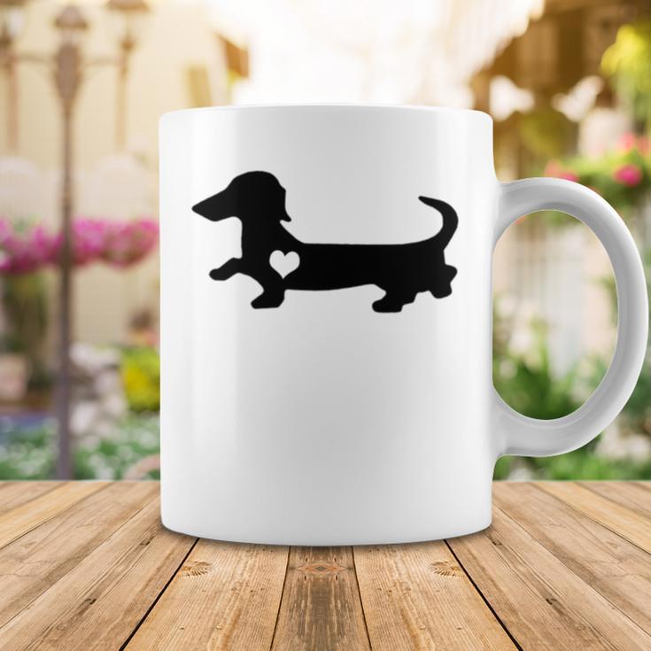 Dachshund Heart Dog Lover Coffee Mug Funny Gifts