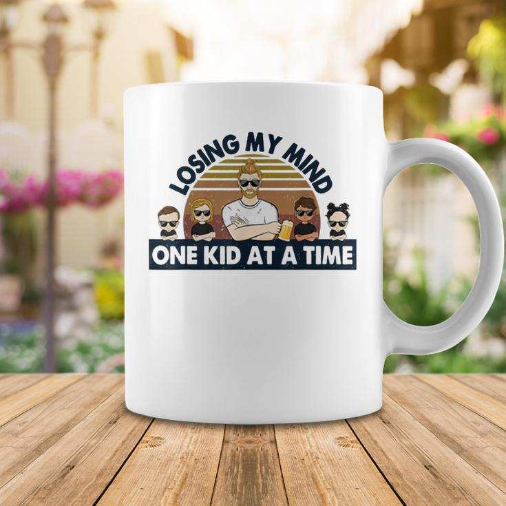 Dad Losing My Mind One Kid At A Time Coffee Mug Unique Gifts