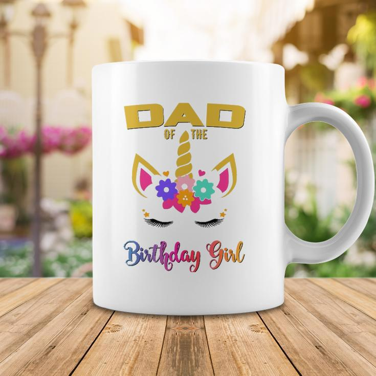 Dad Of The Birthday Girl Unicorn Matching Coffee Mug Unique Gifts