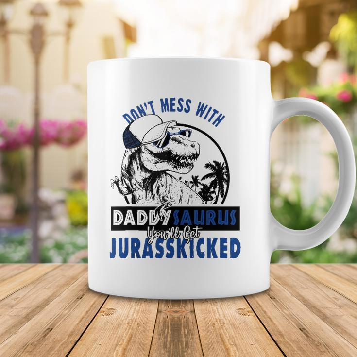 Daddysaurus Dad Husband Fathers Day Gift Matching Dinosaur Coffee Mug Unique Gifts