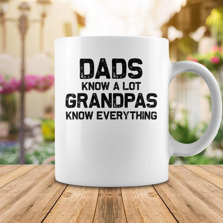 Dads Know A Lot Grandpas Know Everything Coffee Mug Funny Gifts