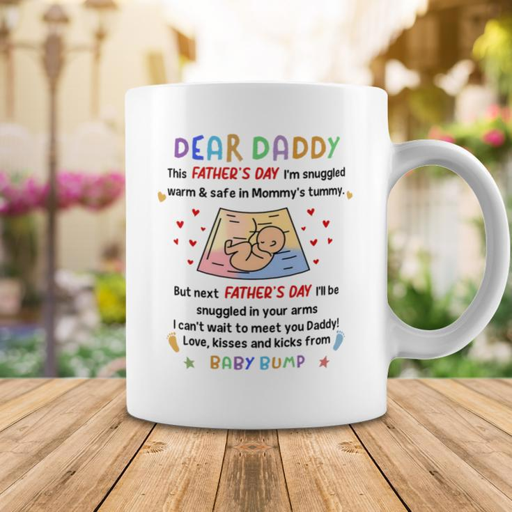 Dear Daddy I Cant Wait To Meet You Baby Bump Mug Coffee Mug Unique Gifts