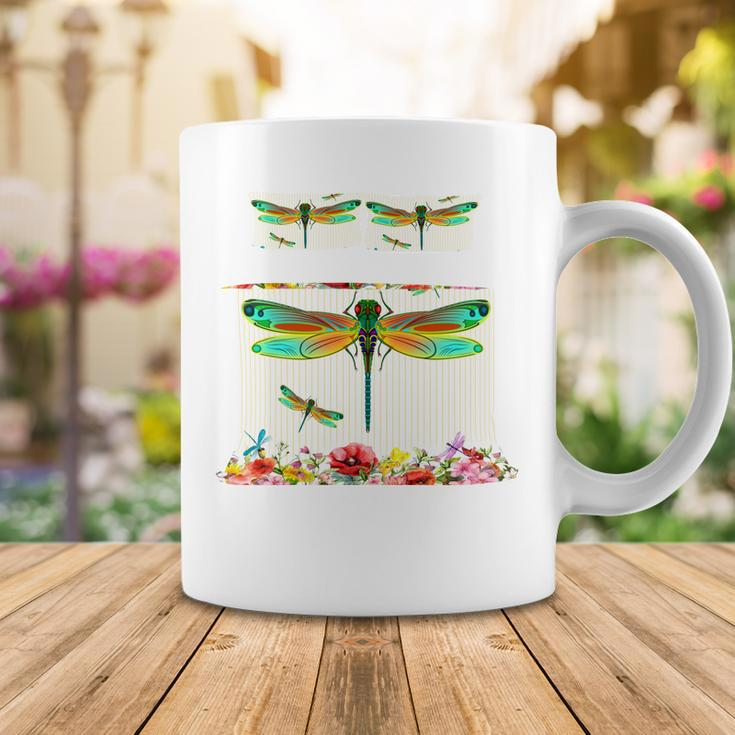 Dragonfly Wallpaper Coffee Mug Unique Gifts