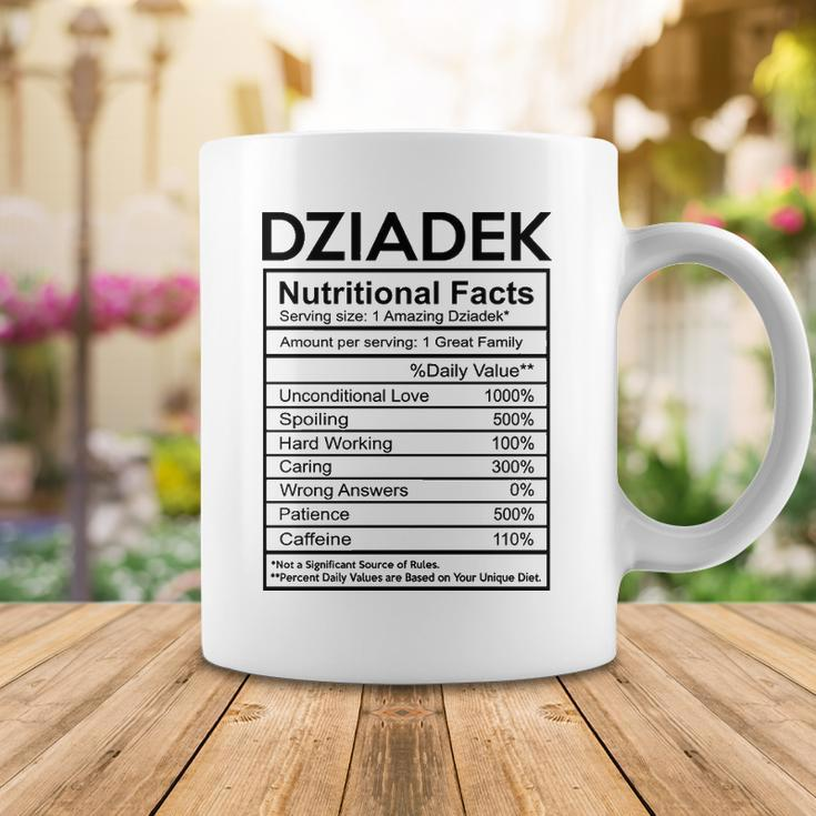 Dziadek Grandpa Gift Dziadek Nutritional Facts Coffee Mug Funny Gifts