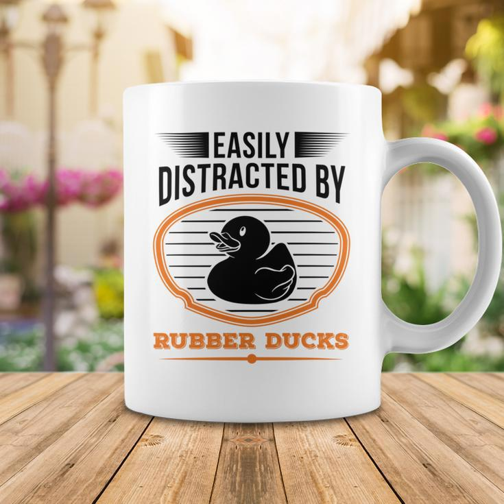 Easily Distracted By Rubber Ducks Duck Coffee Mug Unique Gifts