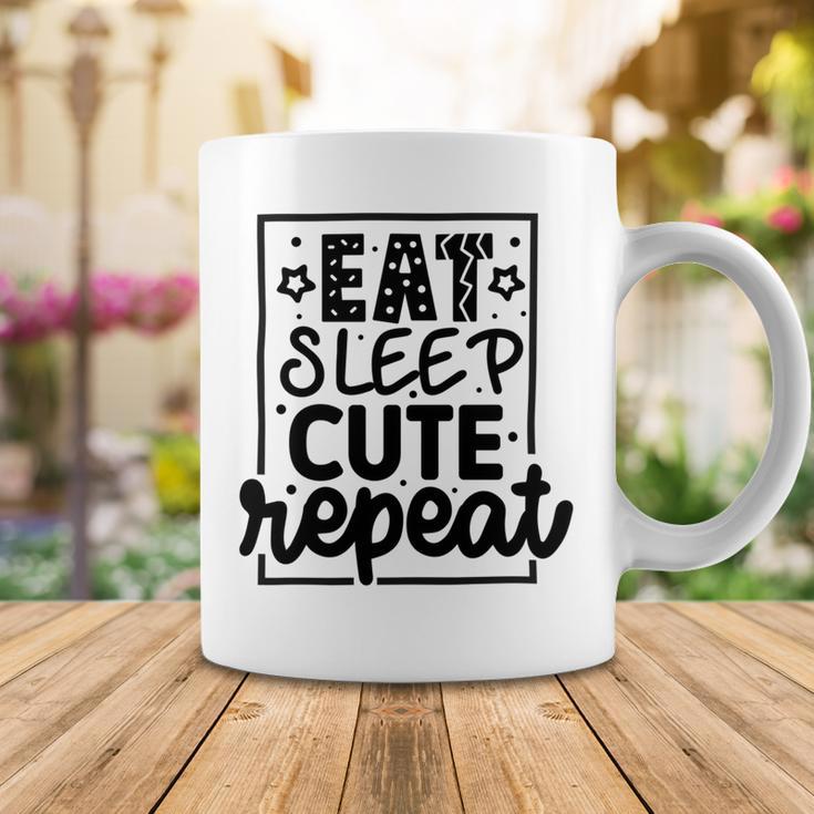 Eat Sleep Cute Repeat Graphic Design For Babys Coffee Mug Funny Gifts