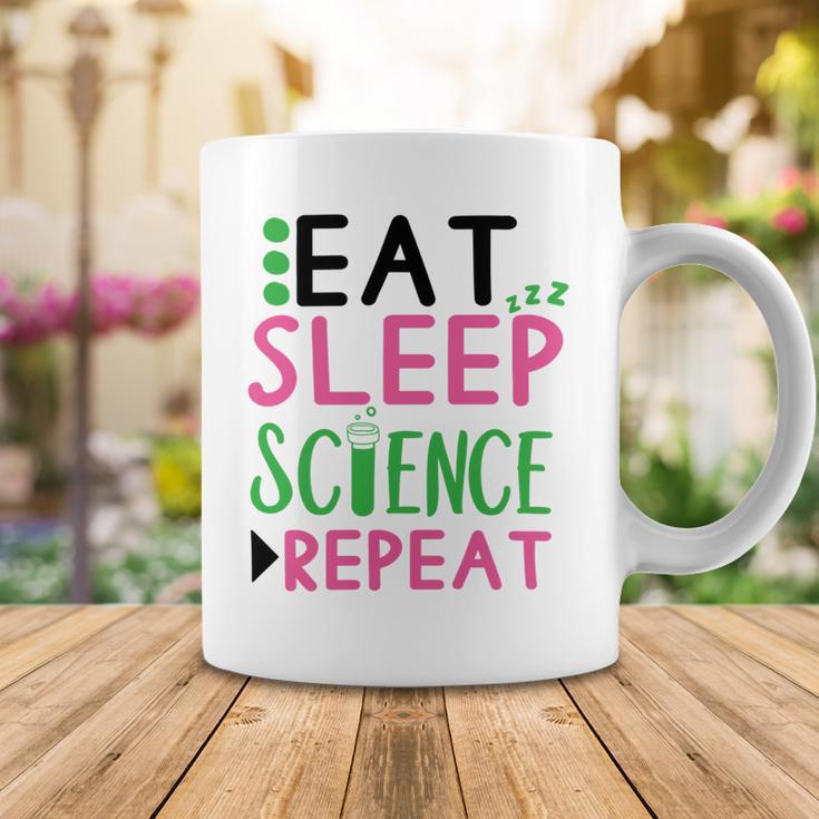 Eat Sleep Science Repeat Coffee Mug Funny Gifts