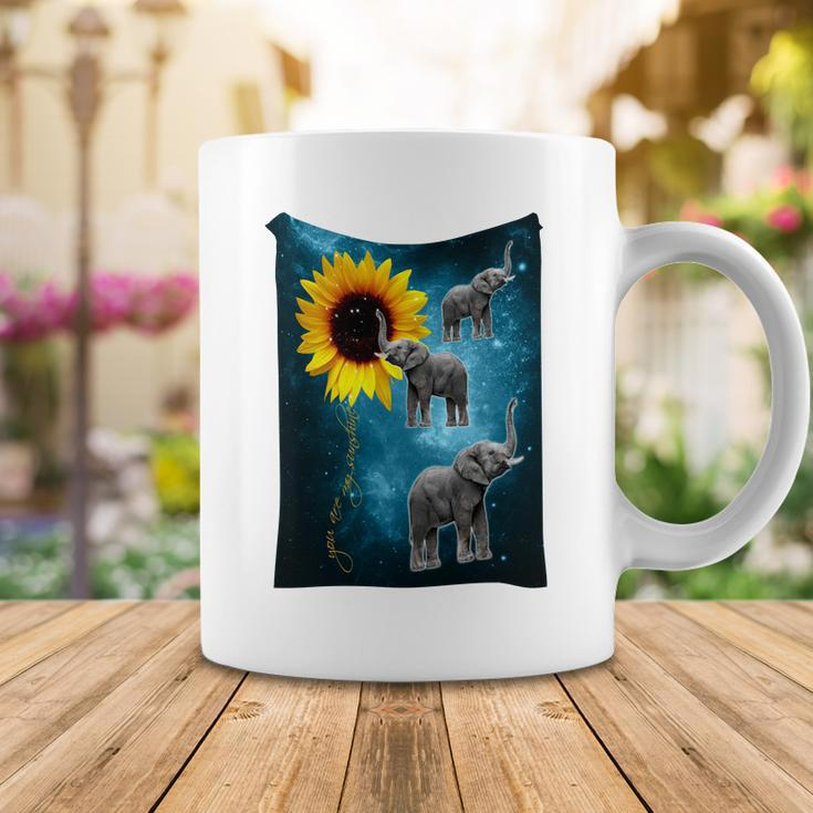 Elephant - Sunflower You Are My Sunshine Coffee Mug Unique Gifts