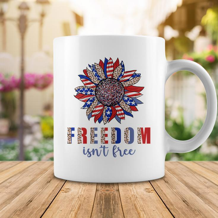 Freedom Isn’T Free Sunflower Memorial Day 4Th Of July Summer Coffee Mug Funny Gifts