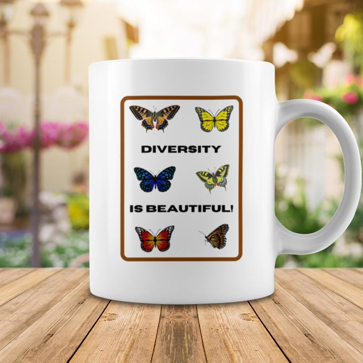 Funny The Butterfly Diversity Is Beatifull Tshirt Coffee Mug Funny Gifts