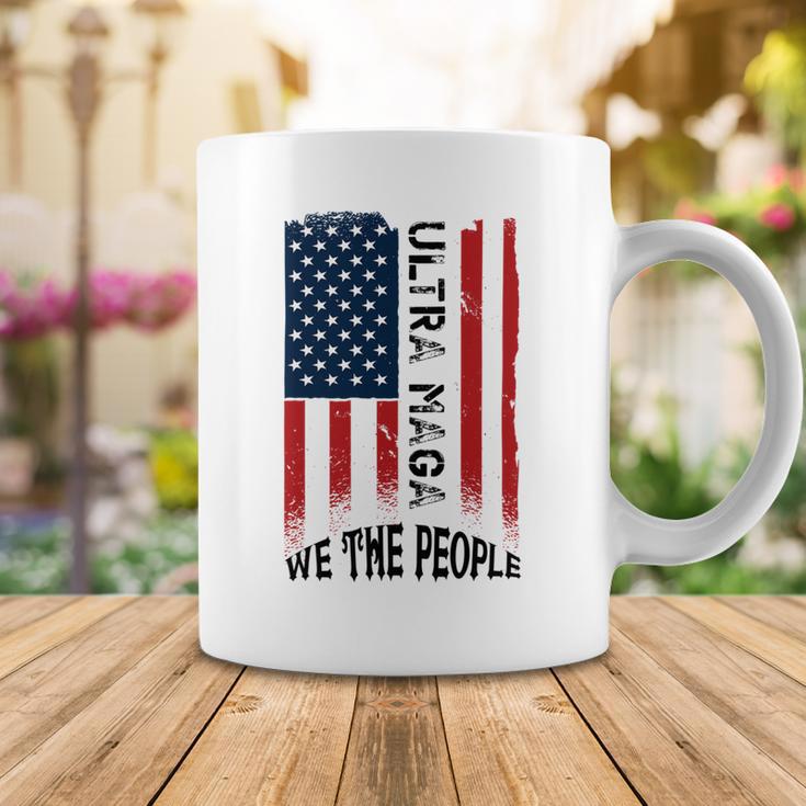 Funny Ultra Maga Vintage American Flag Ultramaga Retro Coffee Mug Funny Gifts