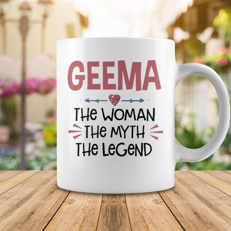 Geema Grandma Gift Geema The Woman The Myth The Legend Coffee Mug Funny Gifts
