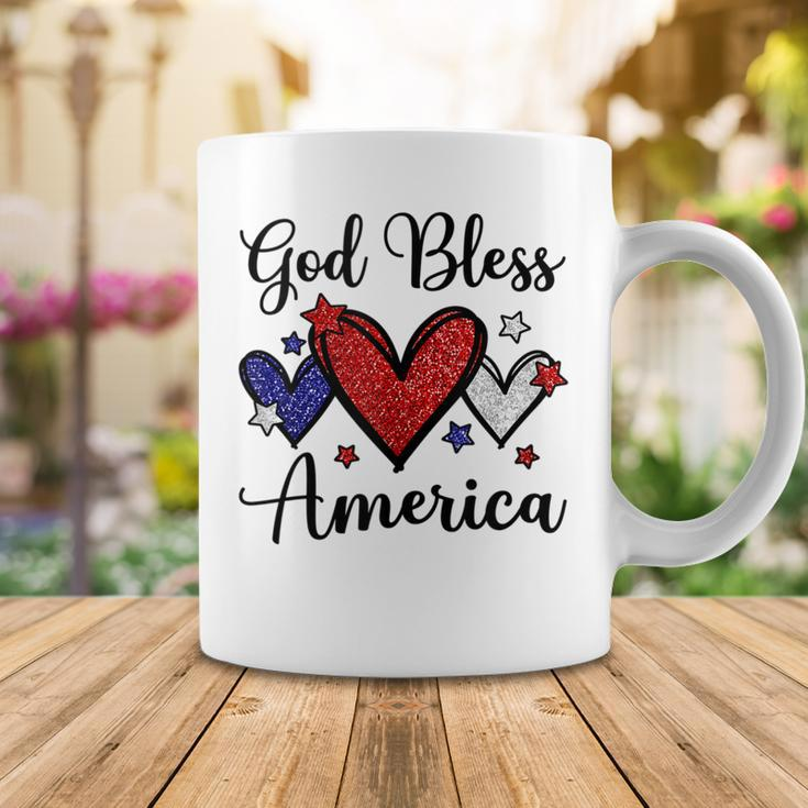 God Bless America Patriotic 4Th Of July Motif For Christians Coffee Mug Funny Gifts