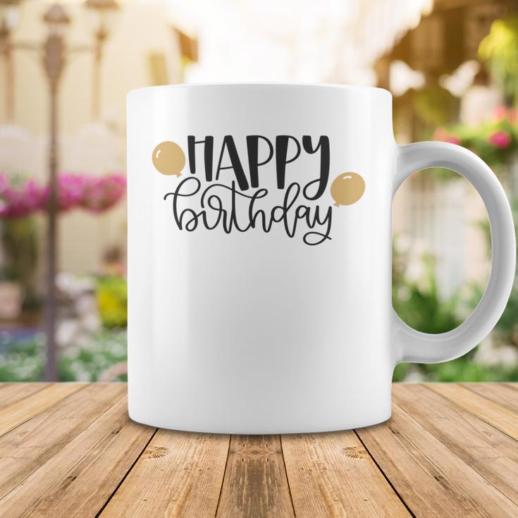 Happy Beautiful Birthday With Balloons Coffee Mug Funny Gifts