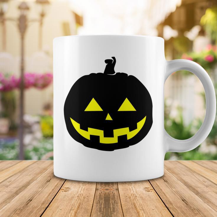 Happy Halloween Scary Black Pumpkin Pattern Coffee Mug Funny Gifts