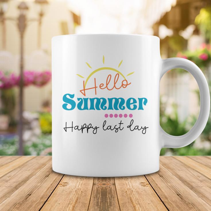 Happy Last Day Hello Summer Teachers Gifts Teacher Lover Summer Gift V2 Coffee Mug Funny Gifts