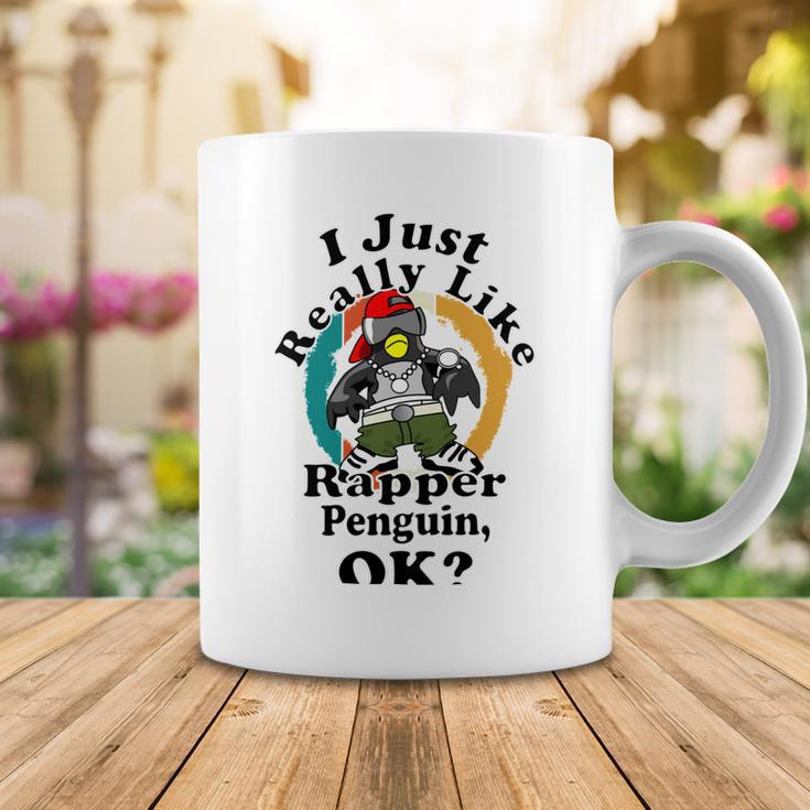 I Really Like Rapper Penguin Ok Coffee Mug Funny Gifts