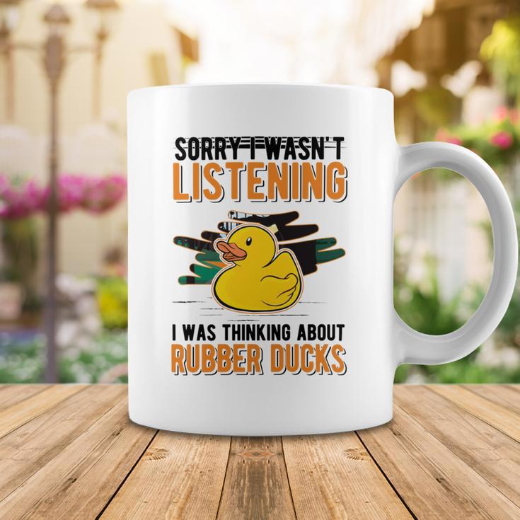 I Was Thinking About Rubber Ducks Coffee Mug Funny Gifts