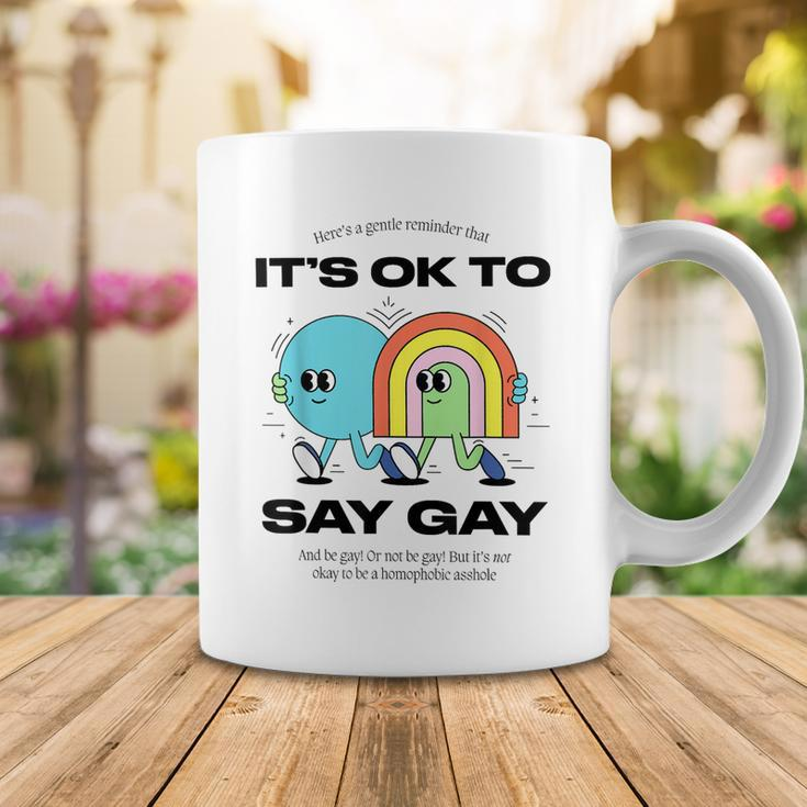 Its Ok To Say Gay Florida Lgbt Gay Pride Protect Trans Kids Coffee Mug Unique Gifts