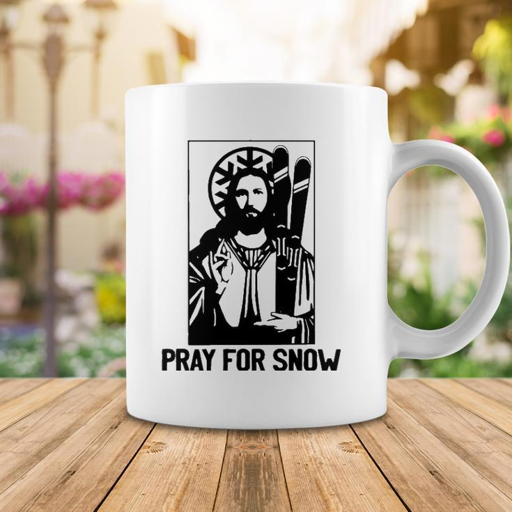 Jesus Christmas Pray For Snow Coffee Mug Unique Gifts