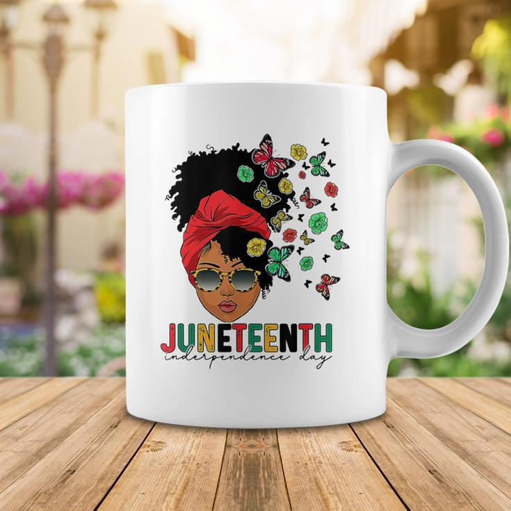 Junenth Is My Independence Day Black Queen And Butterfly Coffee Mug Unique Gifts