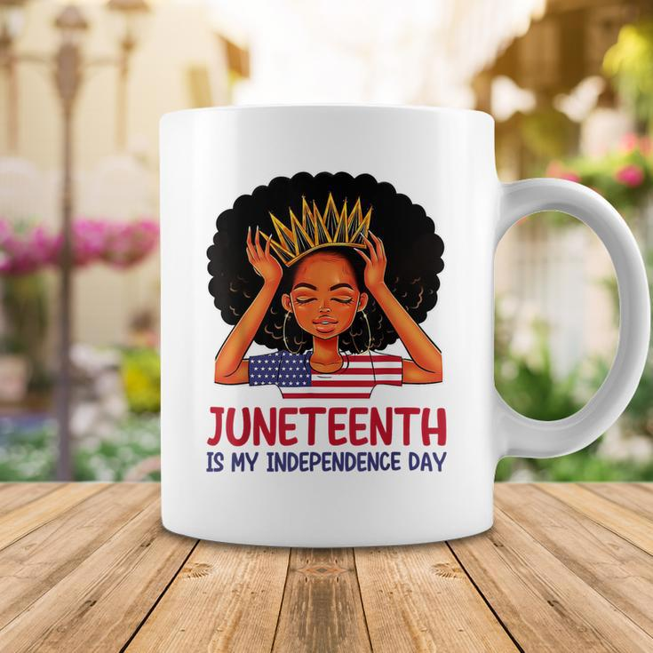 Juneteenth Is My Independence Day 4Th July Black Afro Flag T-Shirt Coffee Mug Funny Gifts