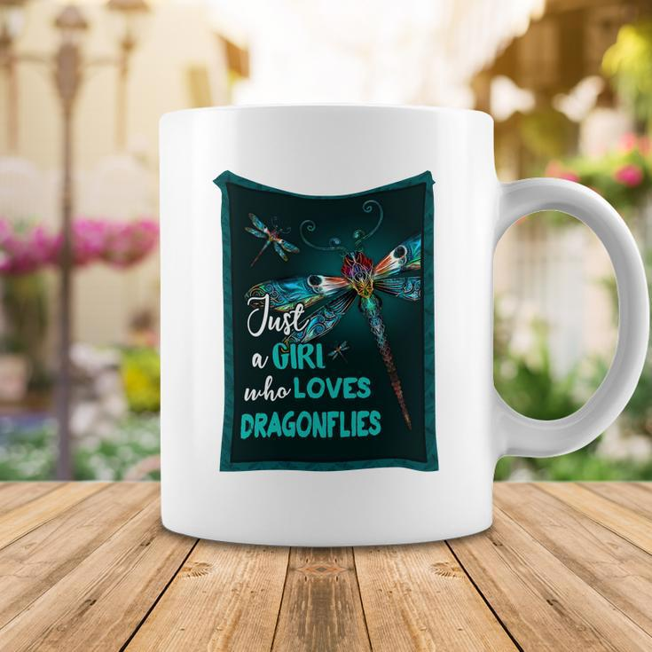 Just A Girl Who Loves Dragonfly Coffee Mug Unique Gifts