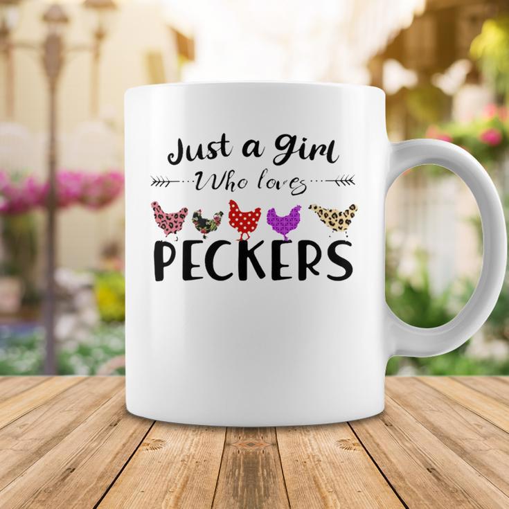 Just A Girl Who Loves Peckers 863 Shirt Coffee Mug Funny Gifts