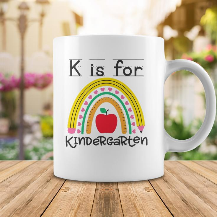 K Is For Kindergarten Teacher Student Ready For Kindergarten Coffee Mug Unique Gifts