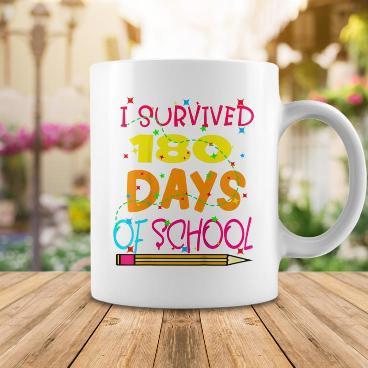 Kids Funny I Survived 180 Days Of School Last Day Of School Coffee Mug Funny Gifts