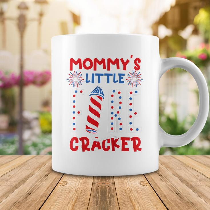 Kids Mommys Little Firecracker Independence Day Firework Toddler Coffee Mug Funny Gifts