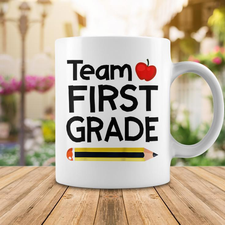 Kids Team First 1St Grade Back To School Pencil Youth Kids Gift Coffee Mug Funny Gifts